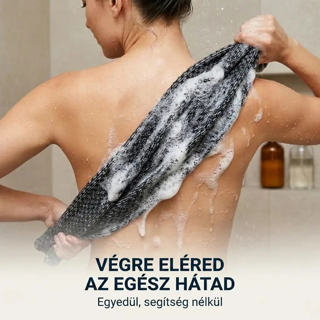Lathera™ bőrradírozó zuhany törölköző