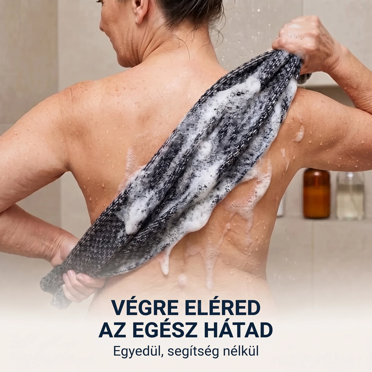 Lathera™ bőrradírozó zuhany törölköző